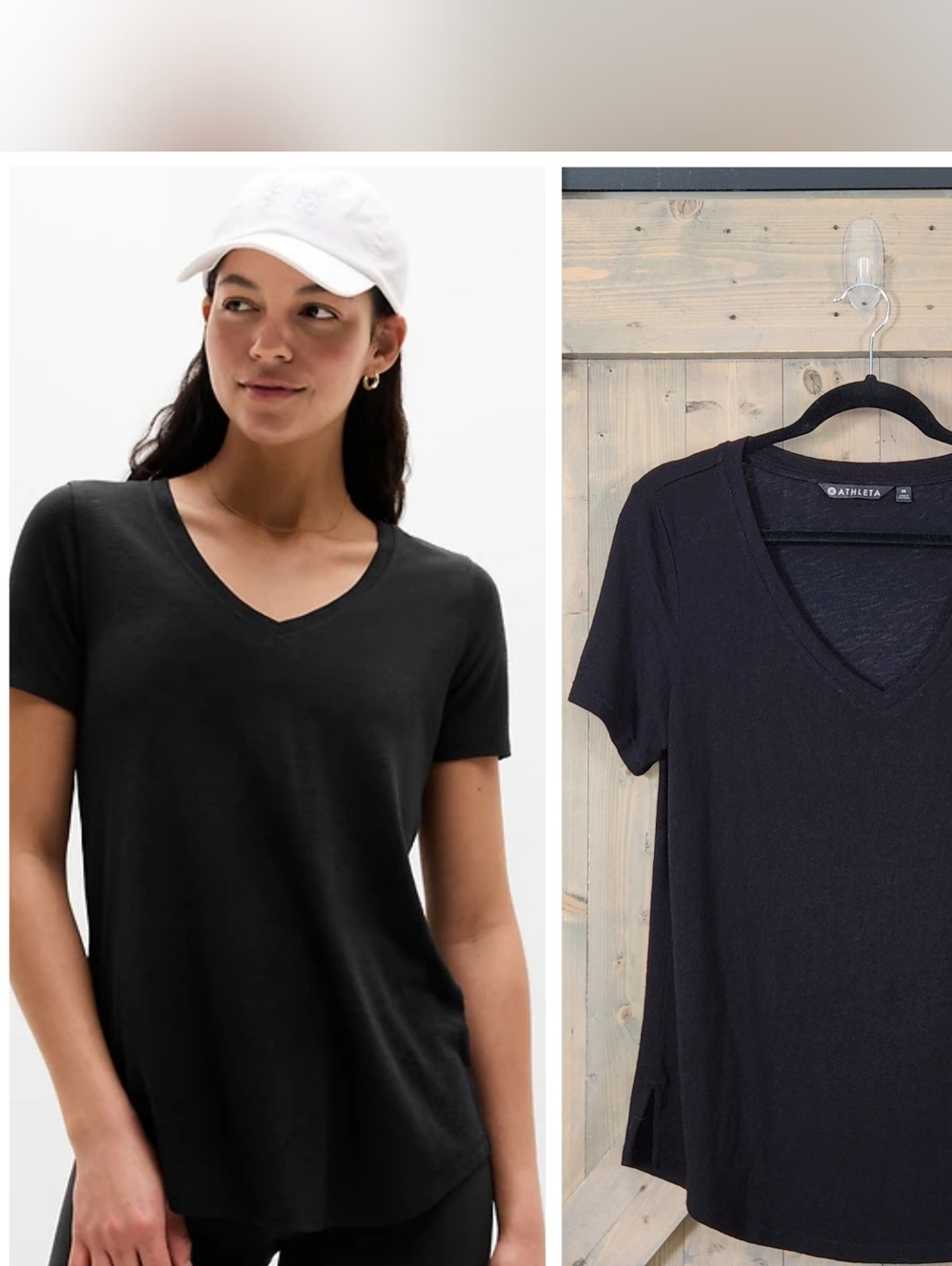 Athleta Breezy Scoop V Tee Medium